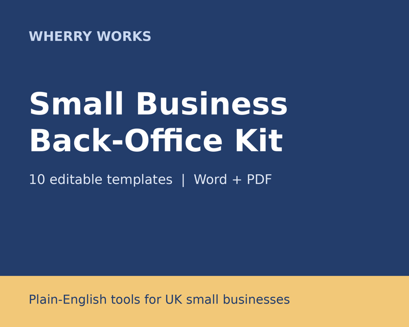 Small Business Back-Office Kit cover